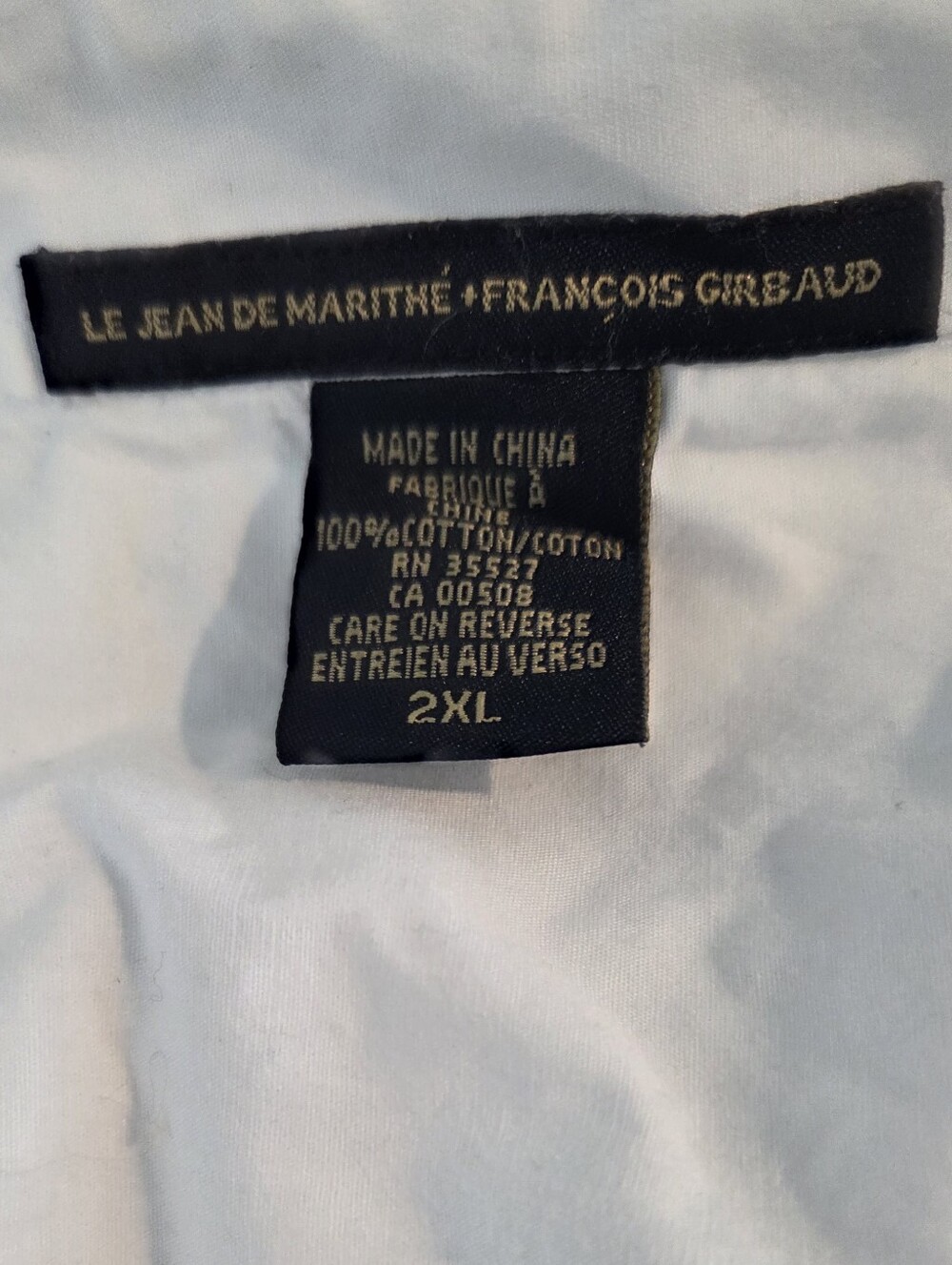 Le Jean Marithe Francois Girbaud Short-Sleeve Patchwork Button-Down Shirt - Picture 4 of 8